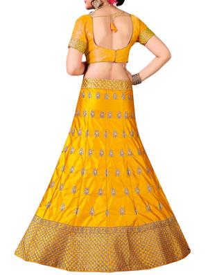 embroidered a-line lehenga - 16257509 - Standard Image - 2