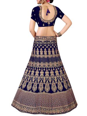 floral embroidered a-line lehenga - 16257523 - Standard Image - 2