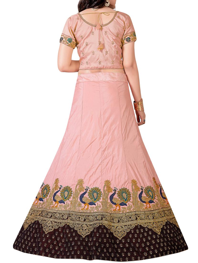 embroidered a-line lehenga - 16257538 - Zoom Image - 2
