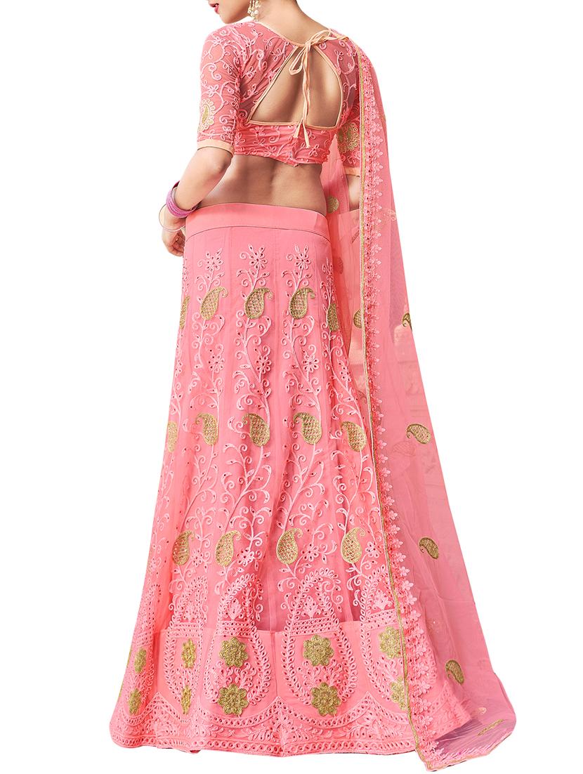 paisley embroidered a-line lehenga - 16257560 - Zoom Image - 2
