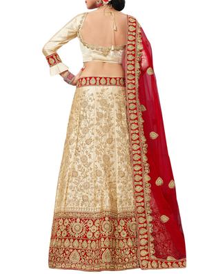 floral embroidered a-line lehenga - 16257564 - Standard Image - 2