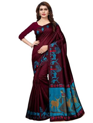 multi color saree combo (set of 2) with blouse - 16258799 - Standard Image - 2