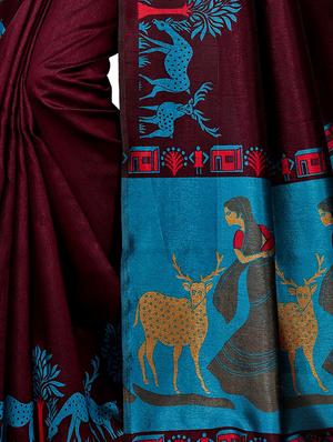multi color saree combo (set of 2) with blouse - 16258799 - Standard Image - 5