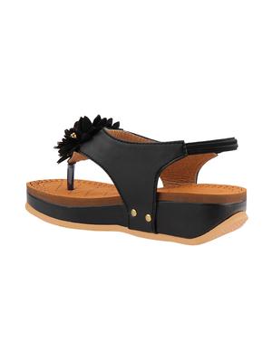 black back strap sandals - 16259606 - Standard Image - 2
