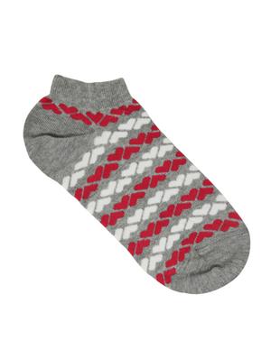 set of 3 multi colored cotton ankle length sock - 16259938 - Standard Image - 5