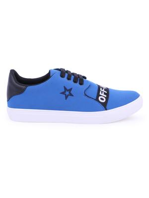 blue canvas lace up sneakers - 16260761 - Standard Image - 2