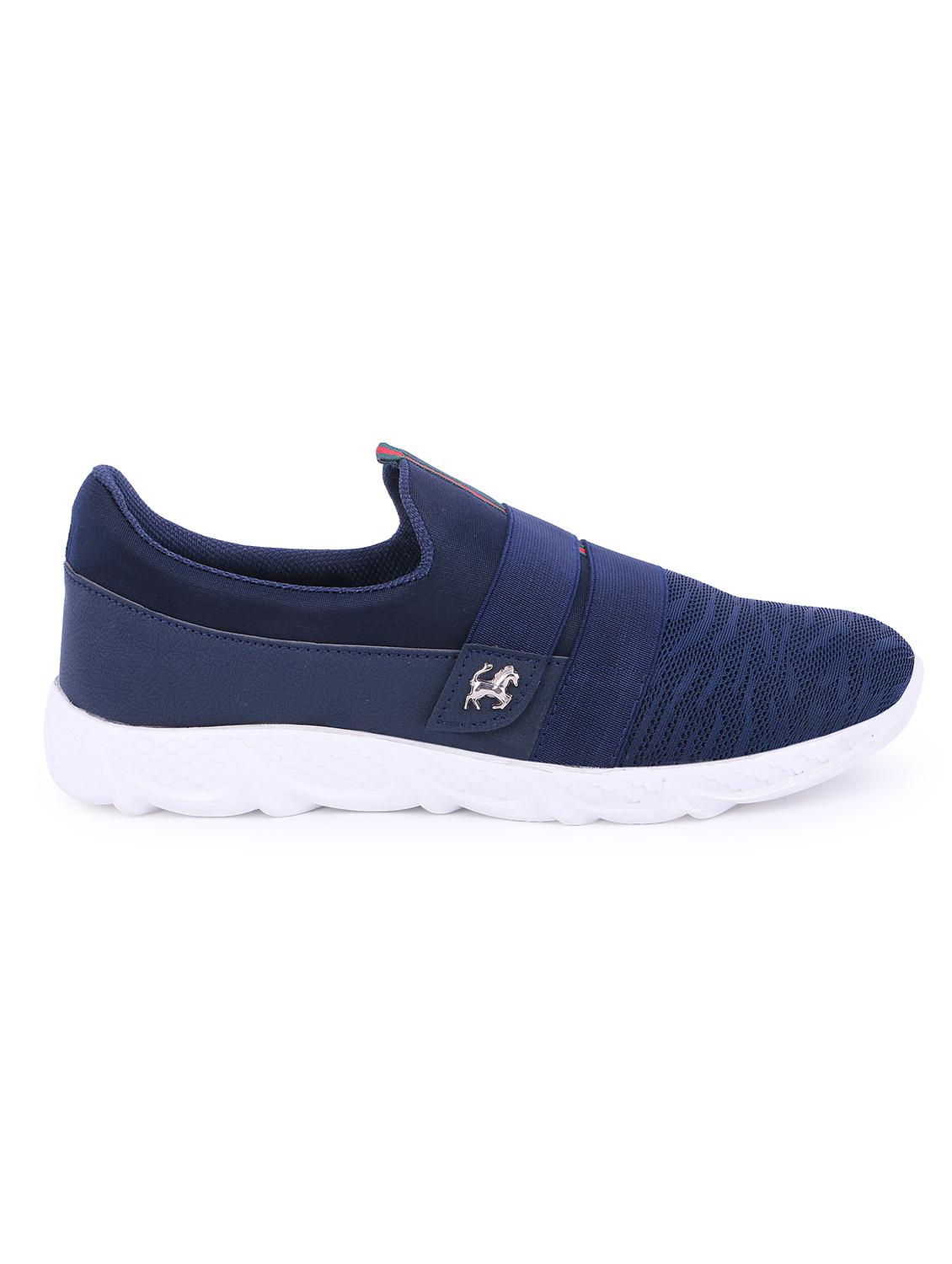navy blue mesh slip on sport shoes - 16260777 - Zoom Image - 2