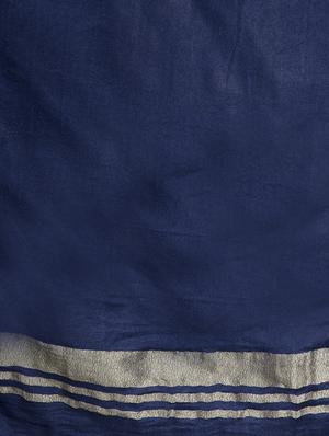gold print plain dupatta - 16260794 - Standard Image - 2