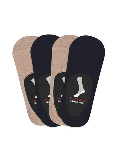 set of 4 multi colored cotton no show sock - 16260865 - Standard Image - 1
