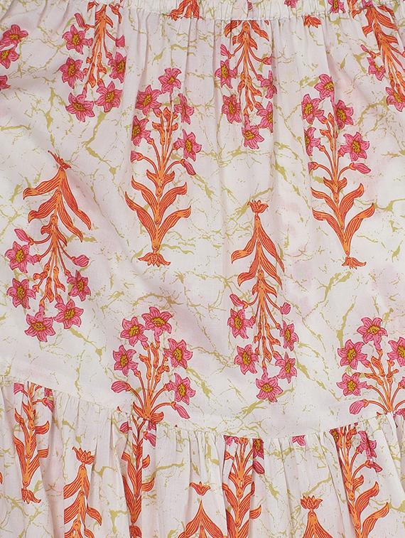 Printed straight kurta skirt set - 16261465 - Zoom Image - 5