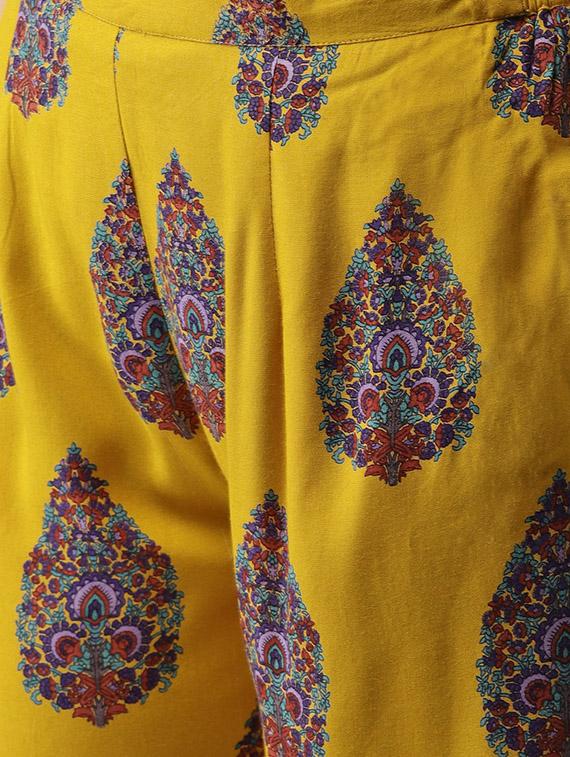 Printed High low kurtaPalazzo set - 16261466 - Zoom Image - 5