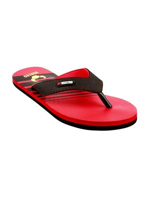 red leatherette toe separator flip flops - 16261685 - Standard Image - 2