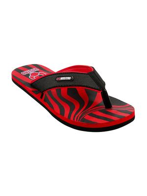 red leatherette toe separator flip flops - 16261687 - Standard Image - 2