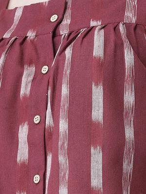 ikat print button up top - 16261731 - Standard Image - 5