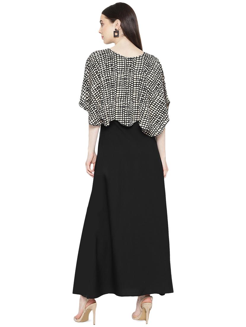 button detail overlay maxi dress - 16262068 - Zoom Image - 2