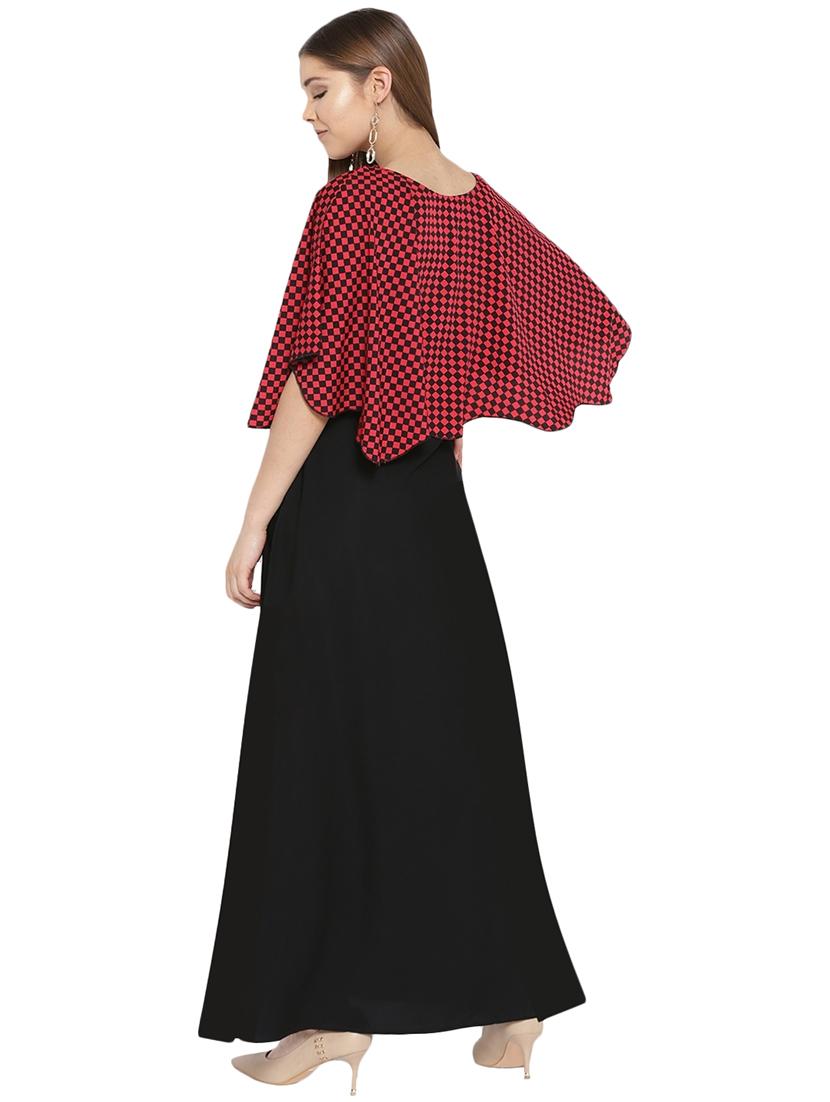button detail overlay maxi dress - 16262069 - Zoom Image - 2