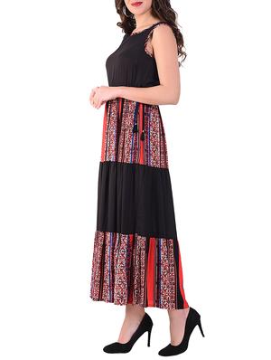 drawstring tiered maxi dress - 16262411 - Standard Image - 2