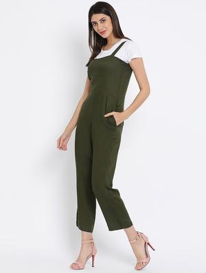 pocket detail solid dungaree - 16262818 - Standard Image - 2