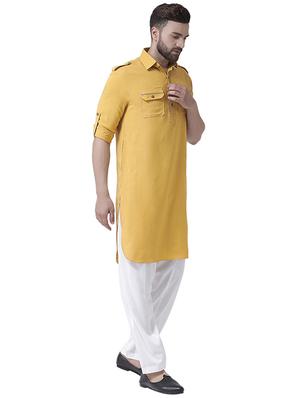 yellow pathani ethnic wear set - 16263300 - Standard Image - 2