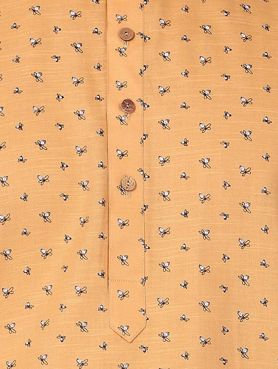 beige printed kurta pyjama set - 16264058 - Zoom Image - 5