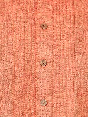 orange cotton kurta pyjama set - 16264076 - Standard Image - 5