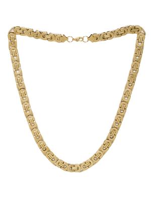 gold satin less steel short necklace - 16264245 - Standard Image - 2