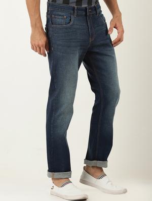 blue denim heavy washed jeans - 16265189 - Standard Image - 2