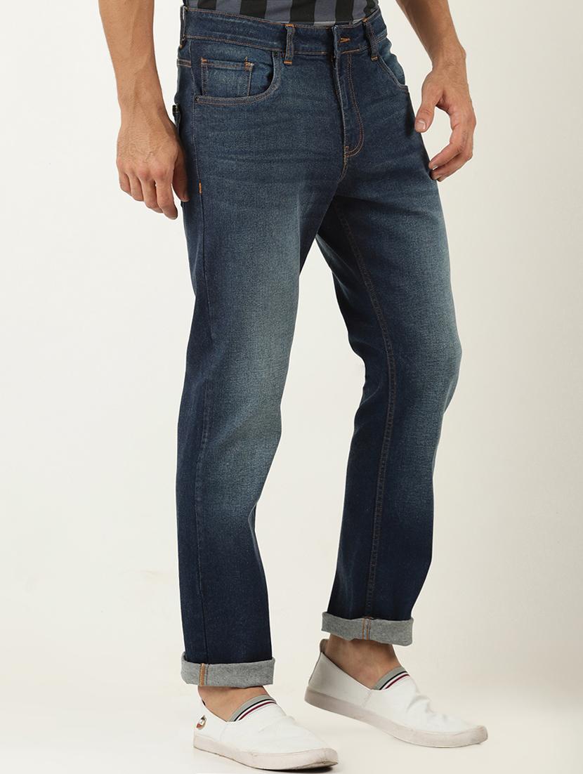 blue denim heavy washed jeans - 16265189 - Zoom Image - 2