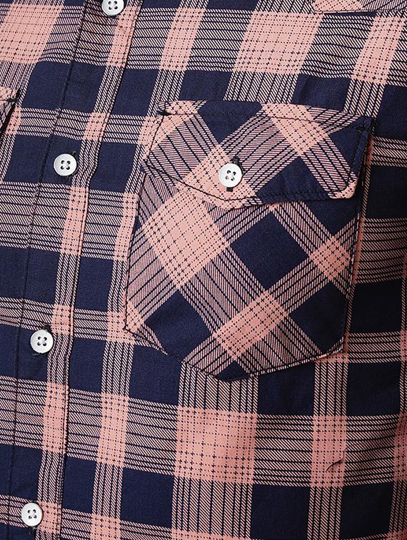 pink checkered casual shirt - 16265214 - Zoom Image - 5