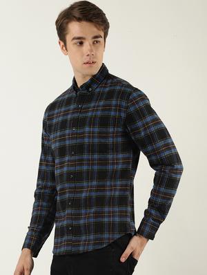 black checkered casual shirt - 16265255 - Standard Image - 2