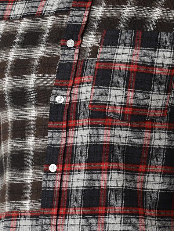 black checkered casual shirt - 16265261 - Zoom Image - 5
