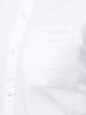 white solid casual shirt - 16265275 - Standard Image - 5