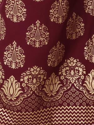 foil print flared palazzo - 16265593 - Standard Image - 5