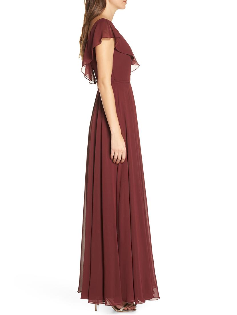 Tie knot wrap flare dress - 16265599 - Zoom Image - 2
