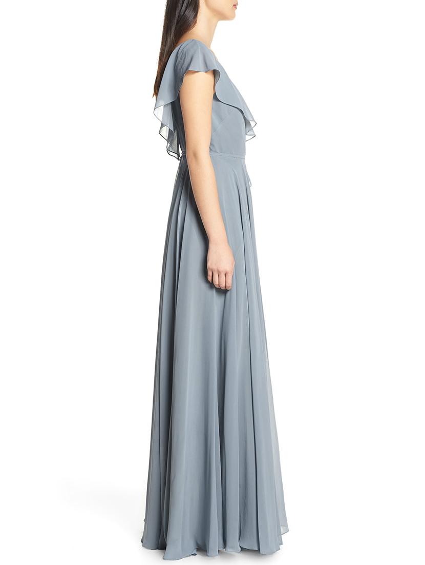 tie knot wrap flare dress - 16265600 - Zoom Image - 2