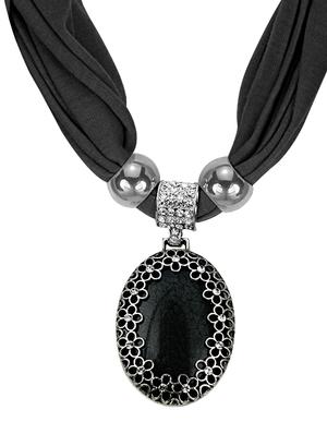 black metal bridal necklace - 16265759 - Standard Image - 2