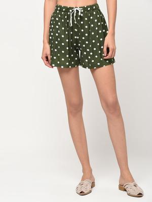 polka dots drawstring shorts - 16266290 - Standard Image - 2