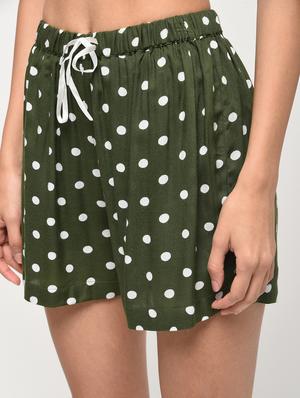 polka dots drawstring shorts - 16266290 - Standard Image - 5