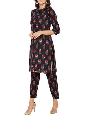 foil printed kurta pant set - 16266319 - Standard Image - 2