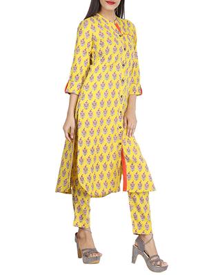 floral printed kurta pant set - 16266321 - Standard Image - 2