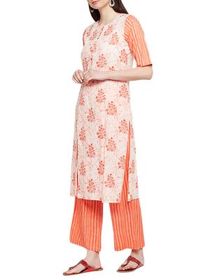 floral printed kurta palazzo set - 16266324 - Standard Image - 2