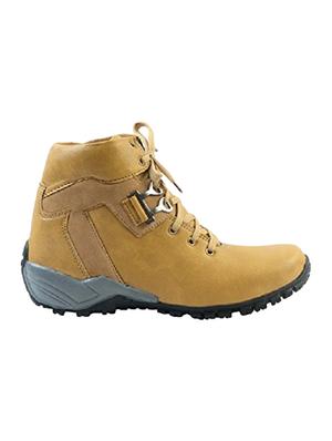 tan leatherette low ankle boots - 16266556 - Standard Image - 2