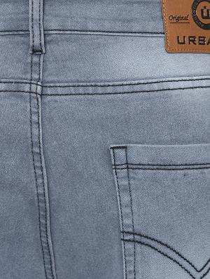 grey cotton blend heavy washed jeans - 16266557 - Standard Image - 5
