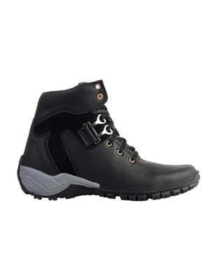 black leatherette low ankle boots - 16266737 - Standard Image - 2