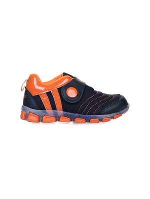 navy blue leatherette sports shoes - 16267563 - Standard Image - 2