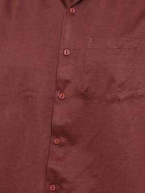 red solid casual shirt - 16268437 - Standard Image - 5
