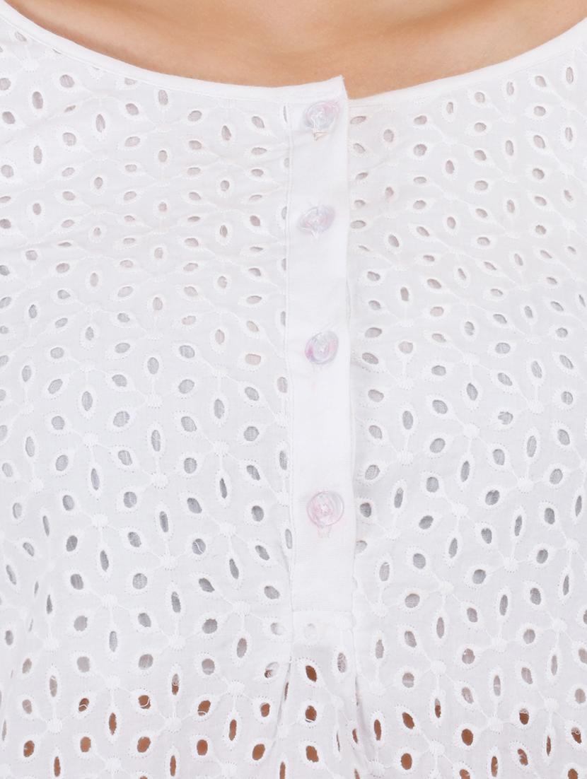 embroidered crochet a-line kurti - 16269176 - Zoom Image - 5