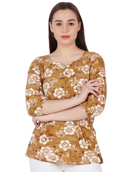 v-neck floral top - 16269503 - Very Small Image - 1