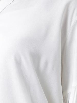 back pleat solid shirt - 16269557 - Standard Image - 5