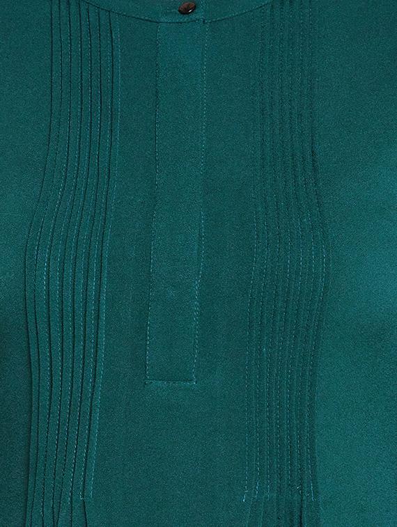 pin tucks detailed sleeved a-line dress - 16269710 - Zoom Image - 5